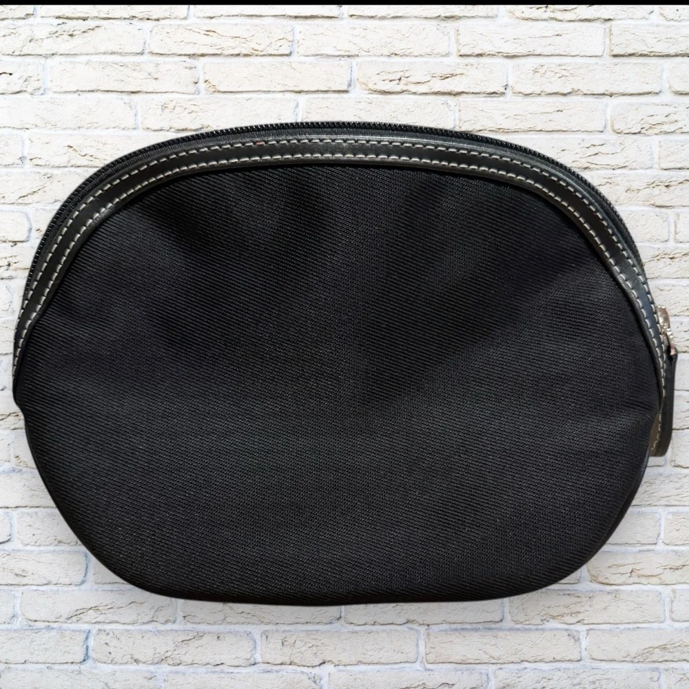 MAXX New York Black Cosmetic / Cord / Pen or Pencil Bag
